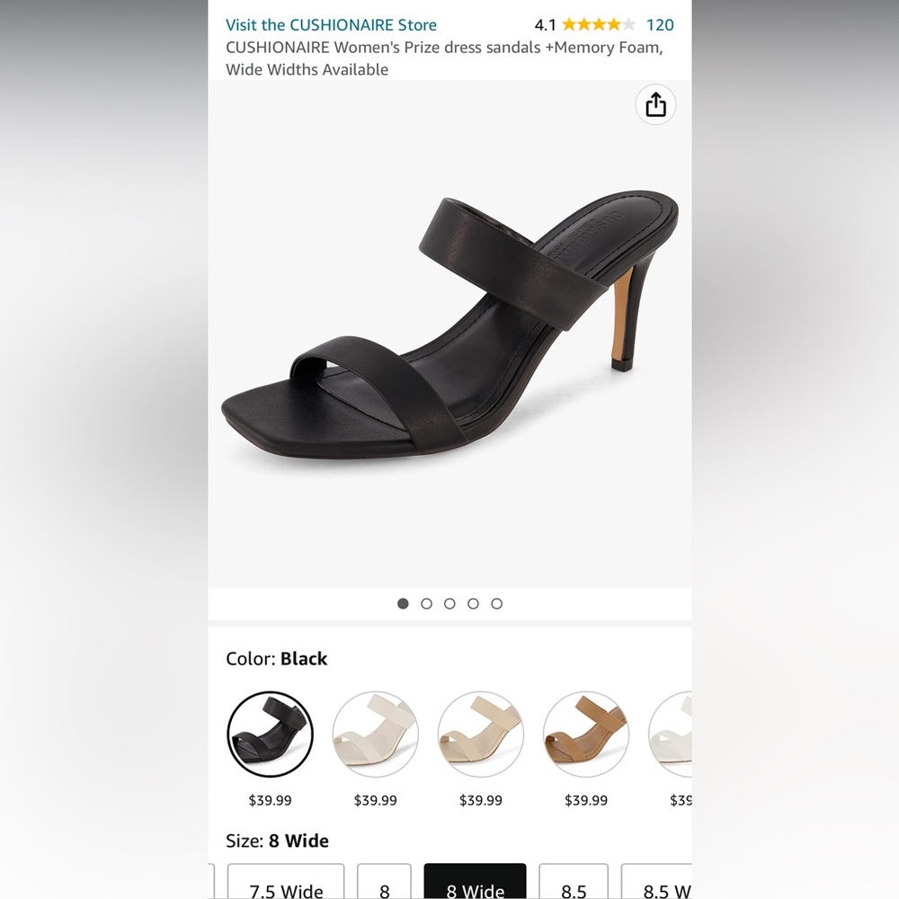 Cushionaire Memory Foam Heels - image 1